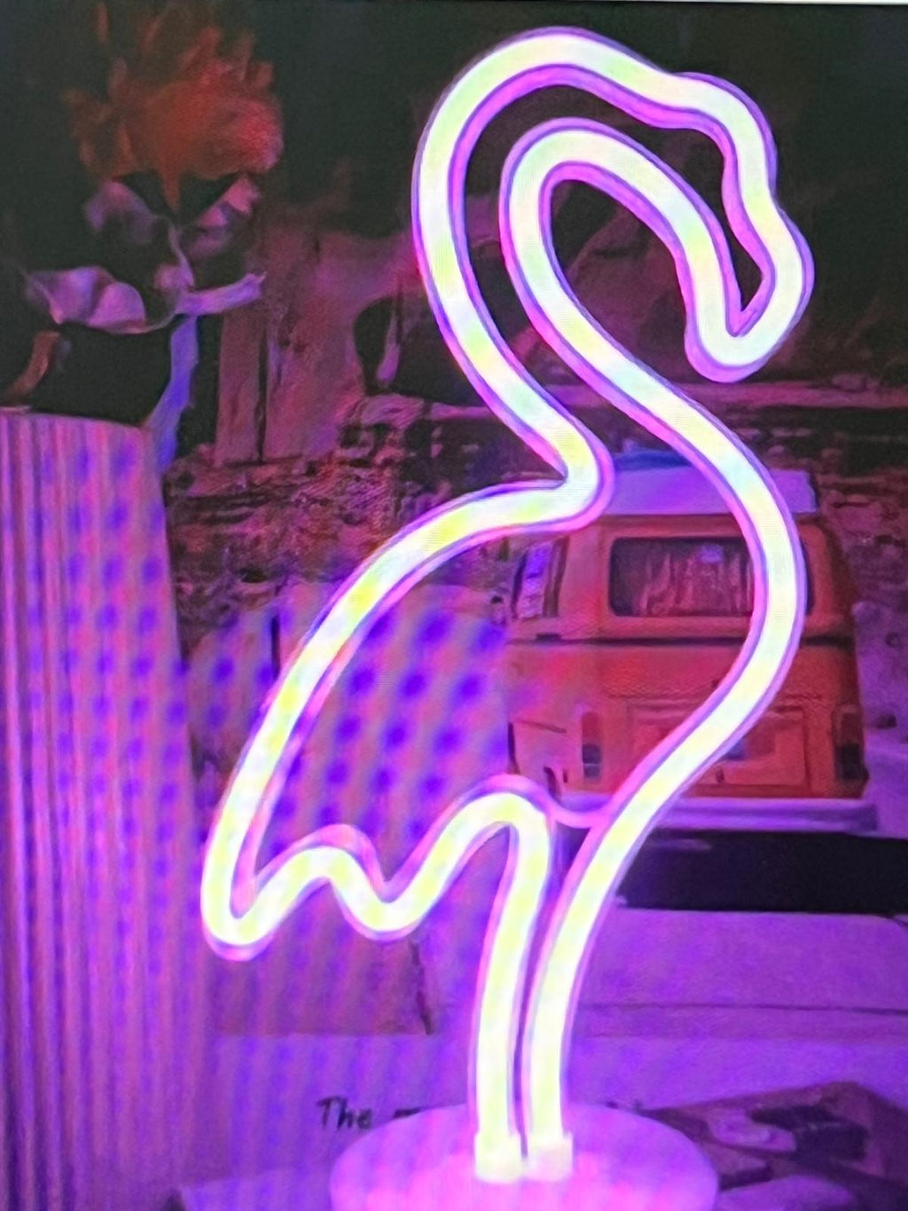 Neon led ördek emoji ofis, ev ortamında kullanım